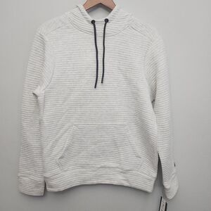 RBX Recovery Day Hoodie Mens Size Small Stone Heather Ribbed Pockets